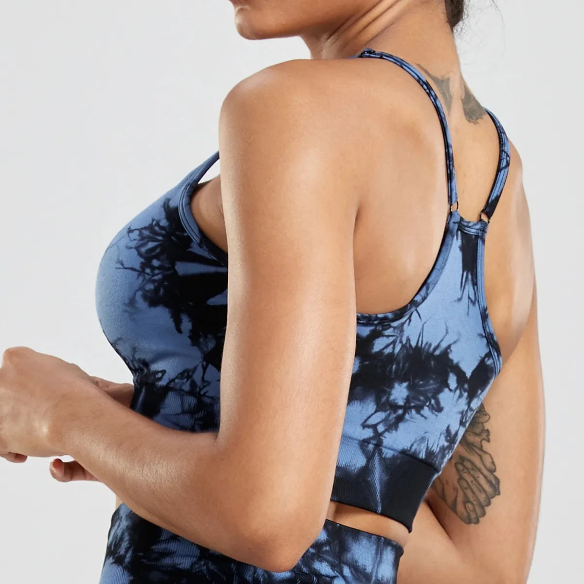 Tie Dye crop top Women Fitness