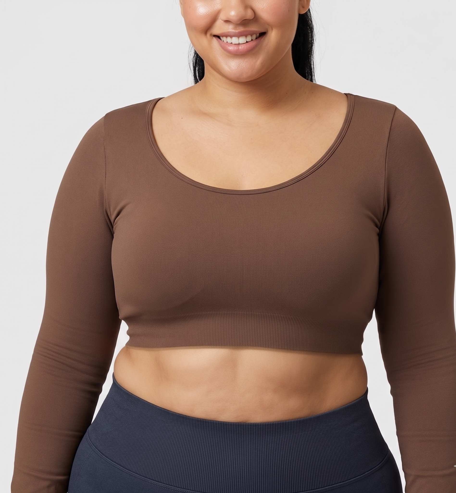 Long Sleeve Athletic Shirt Fitness Top