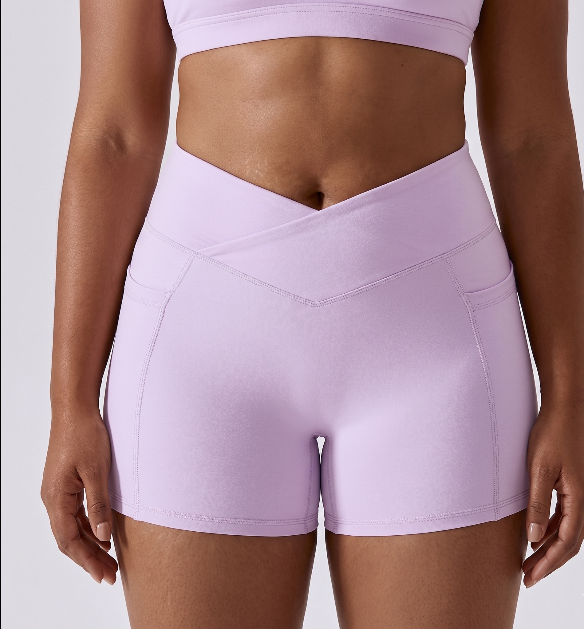 Activewear Stretch Shorts Low-Rise