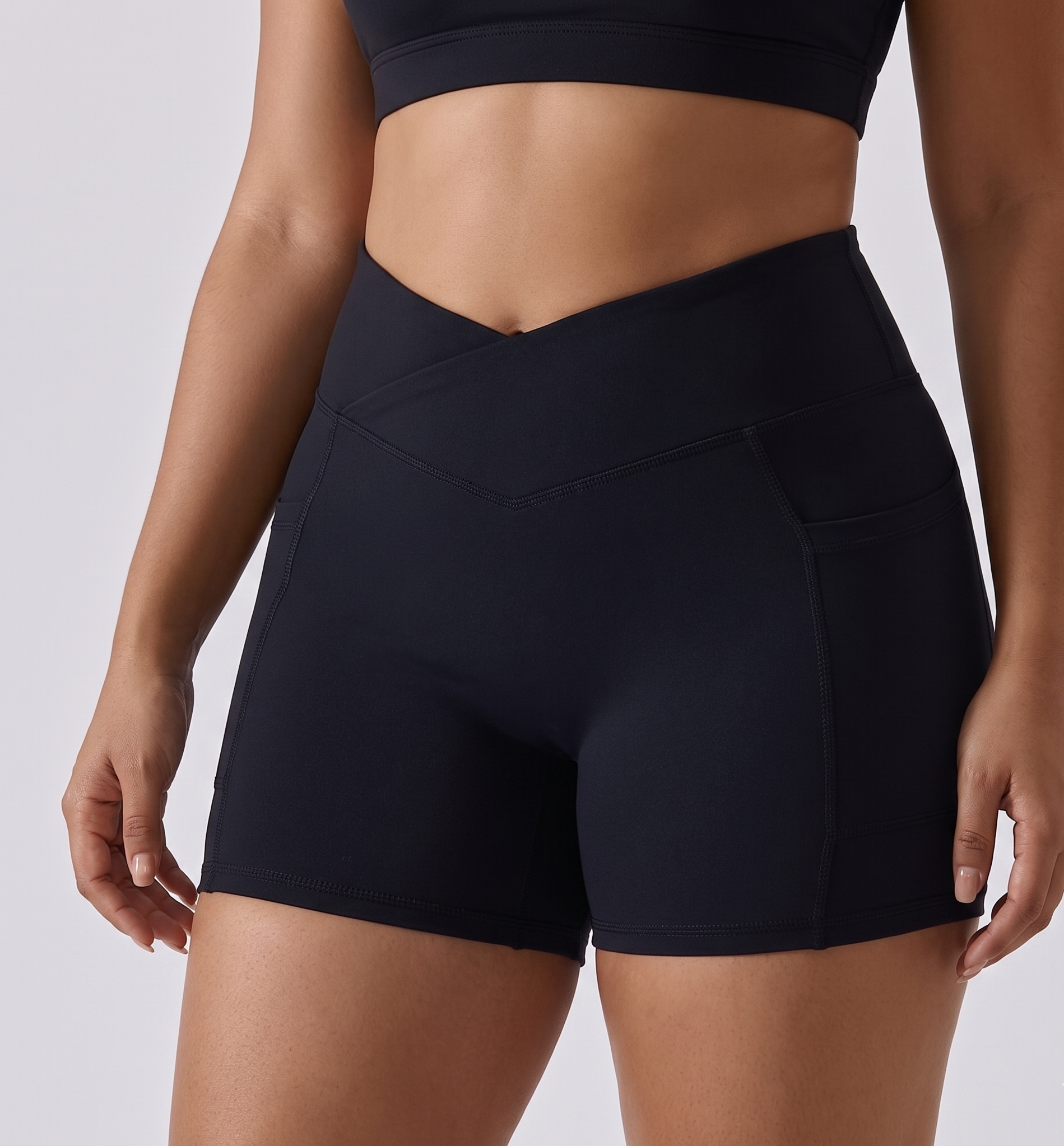 Activewear Stretch Shorts Low-Rise