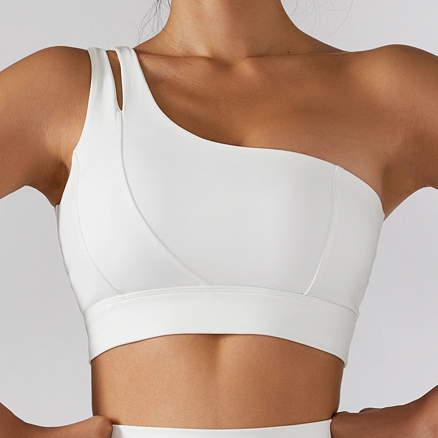 One Shoulder crop top Gym