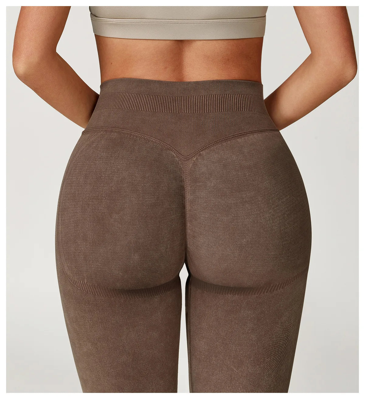Yoga Pants Impact Leggings Seamless Pant High Waist Ribbed