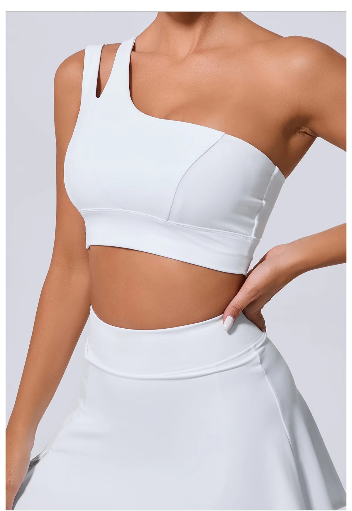 One Shoulder crop top Gym