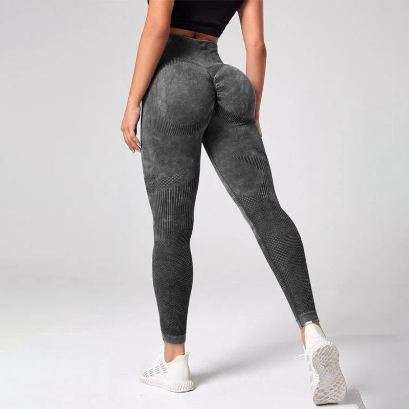 Yoga Leggings Gym High Waist Fashion Elastic Seamless Leggings