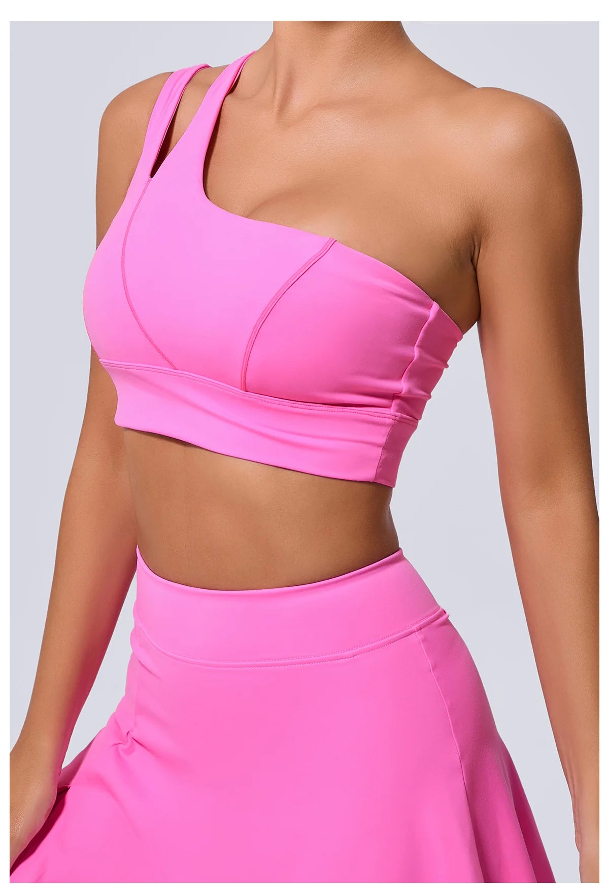 One Shoulder crop top Gym