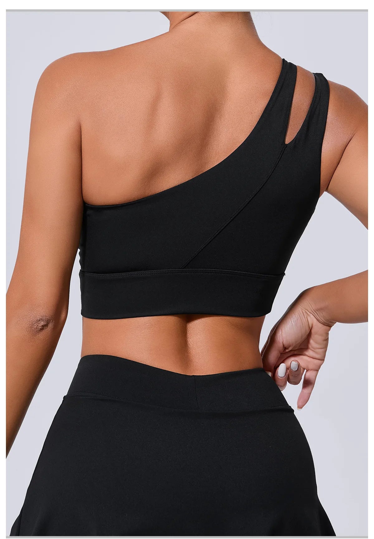 One Shoulder crop top Gym