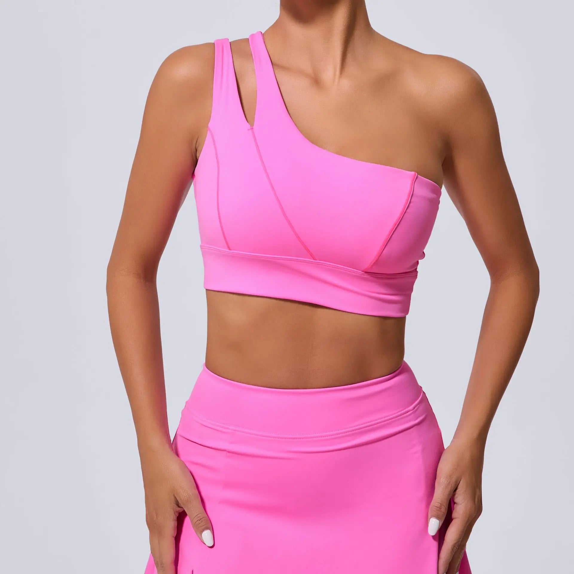 One Shoulder crop top Gym