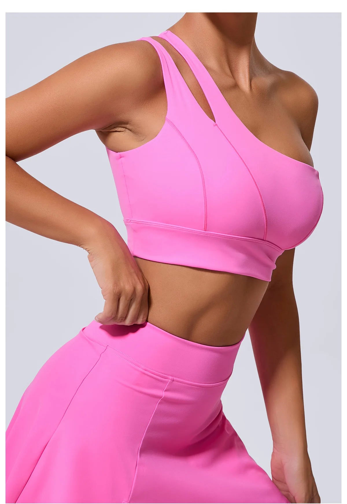 One Shoulder crop top Gym