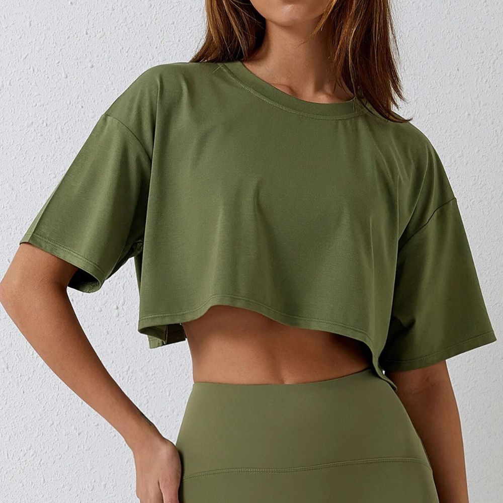 Seamless Oversized Women’s Crop Top
