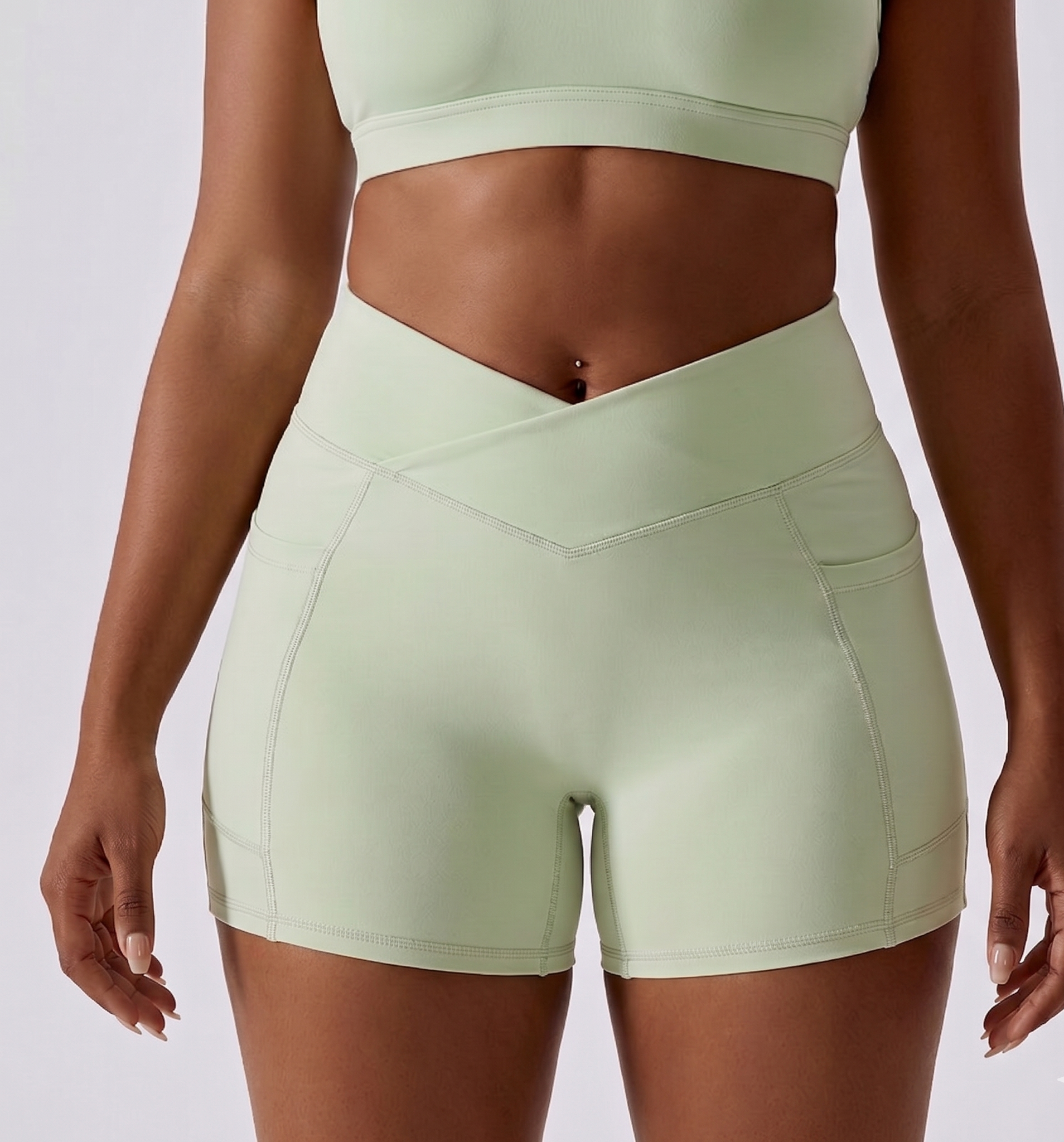 Activewear Stretch Shorts Low-Rise