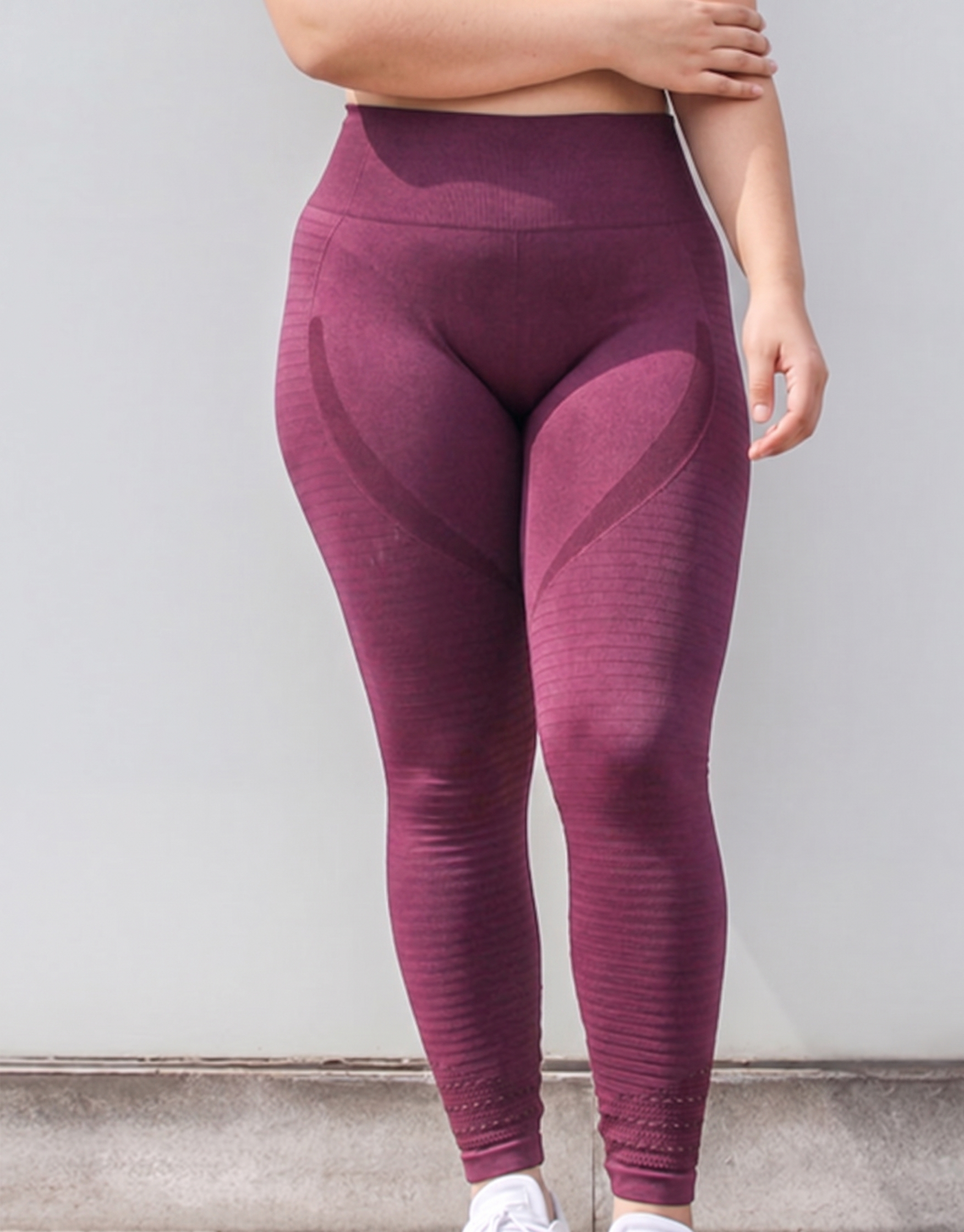 high-rise leggings for running and fitness