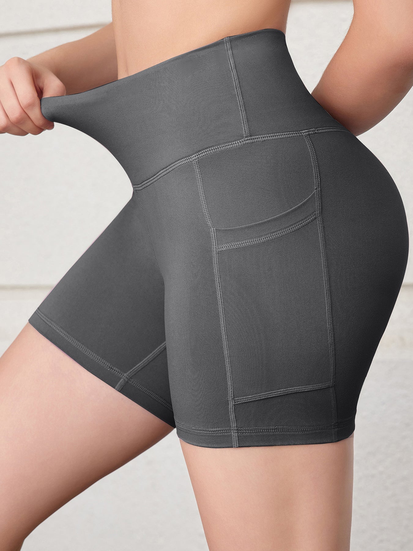 Seamless Pocket Biker Shorts