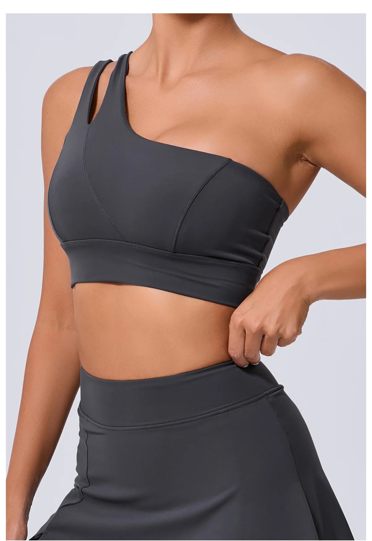 One Shoulder crop top Gym