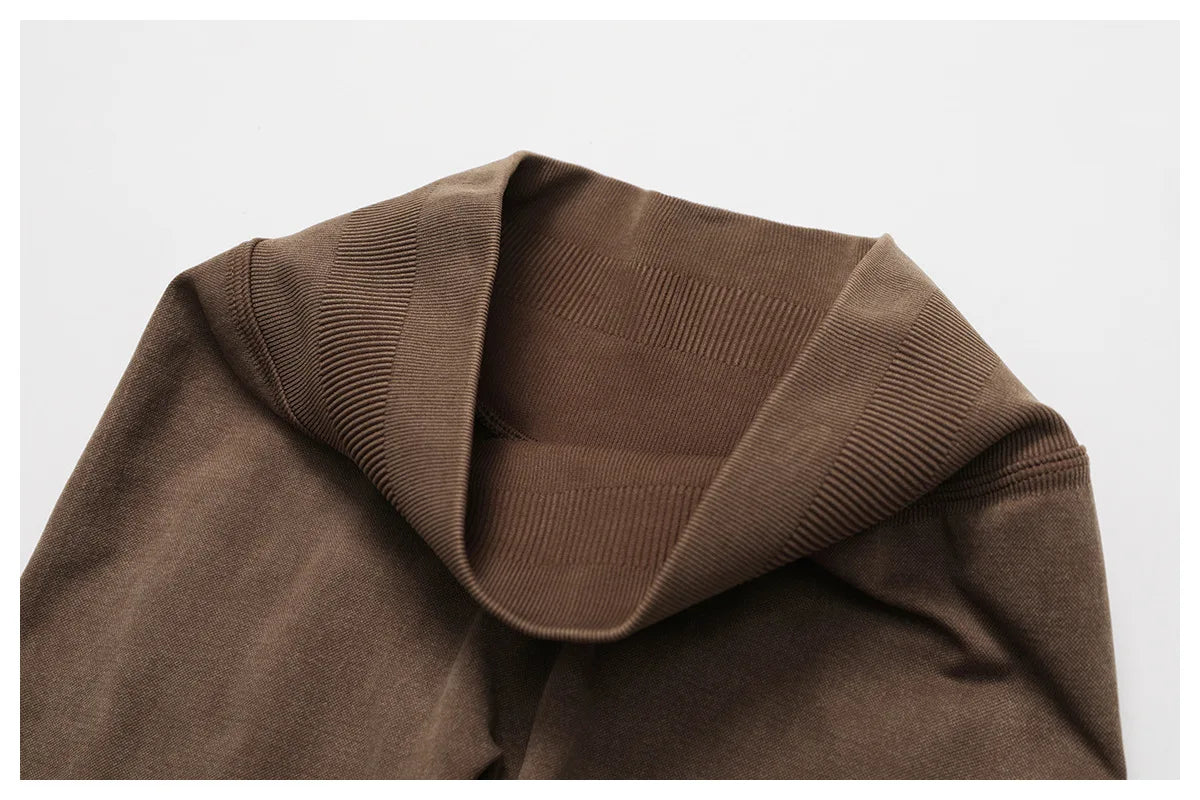 Yoga Pants Impact Leggings Seamless Pant High Waist Ribbed