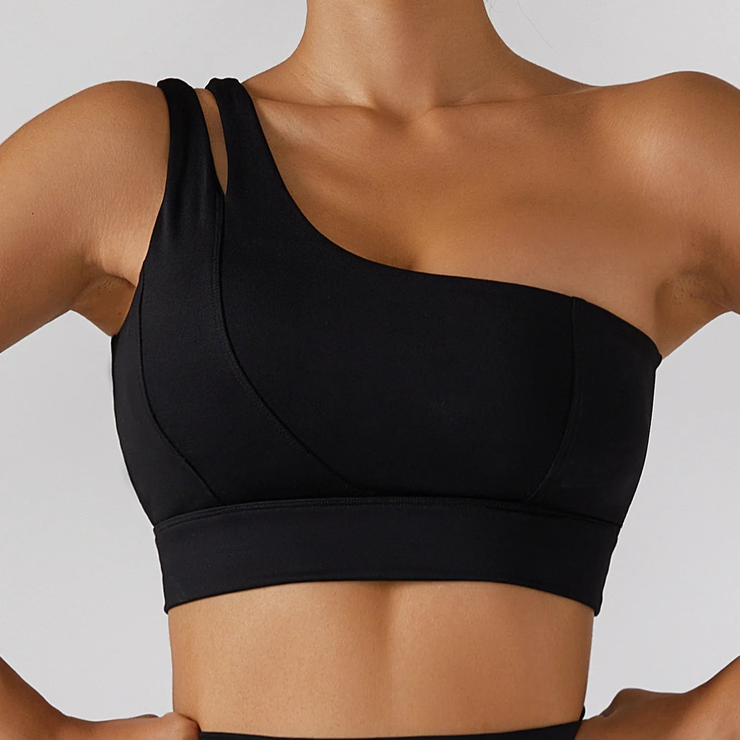 One Shoulder crop top Gym