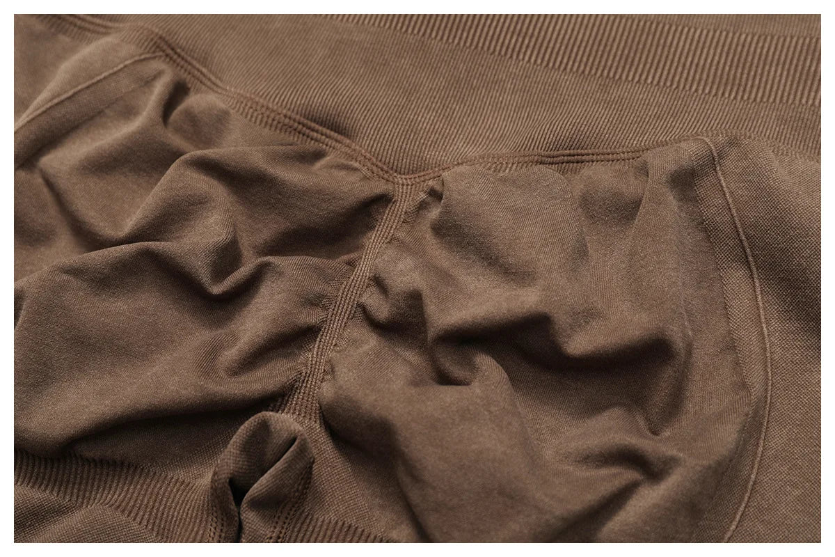 Yoga Pants Impact Leggings Seamless Pant High Waist Ribbed