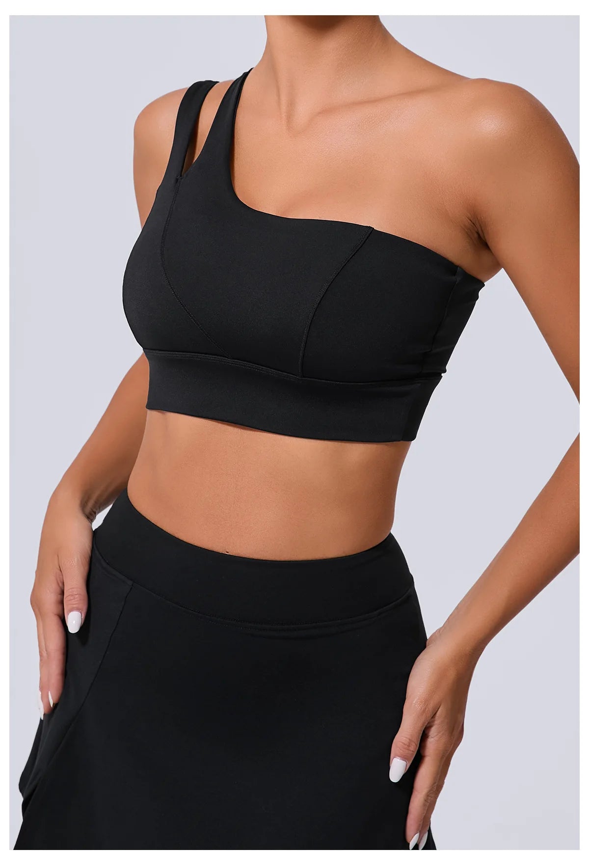 One Shoulder crop top Gym