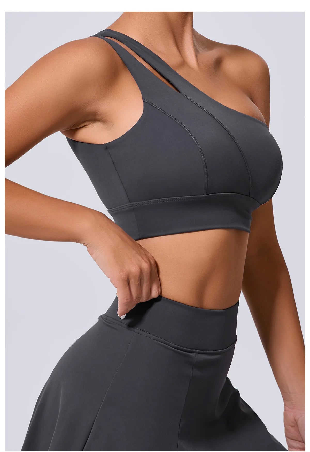 One Shoulder crop top Gym